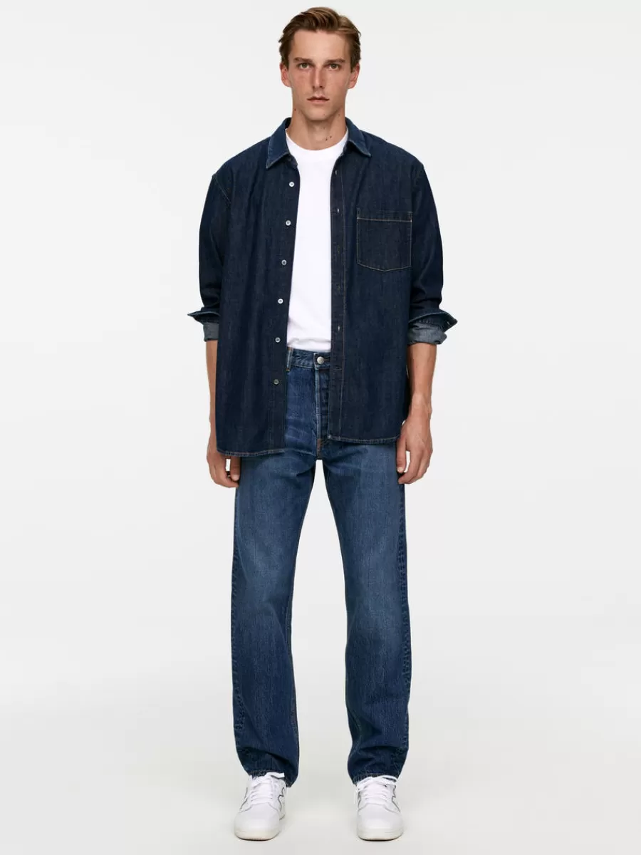 Best ARKET COAST Relaxed Tapered Jeans Dark Blue