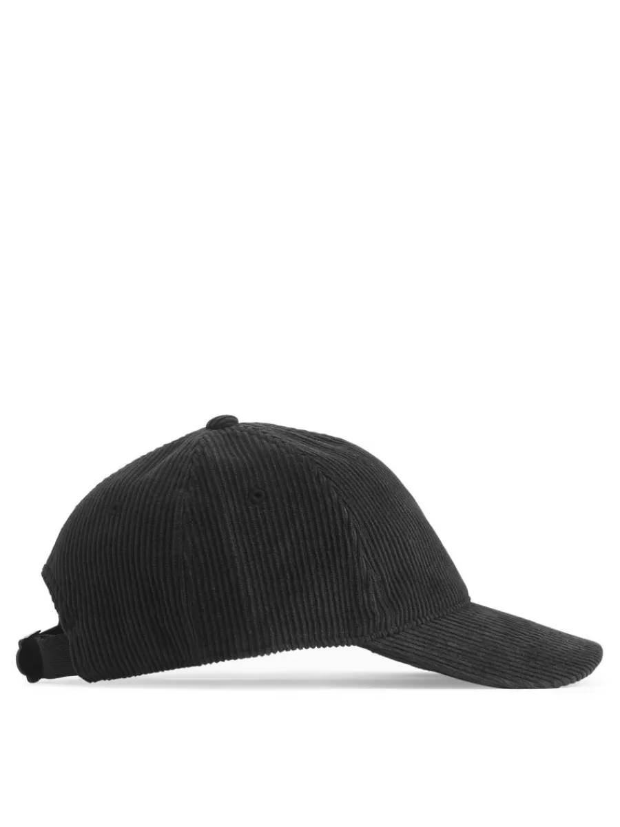 Discount ARKET Corduroy Cap Black