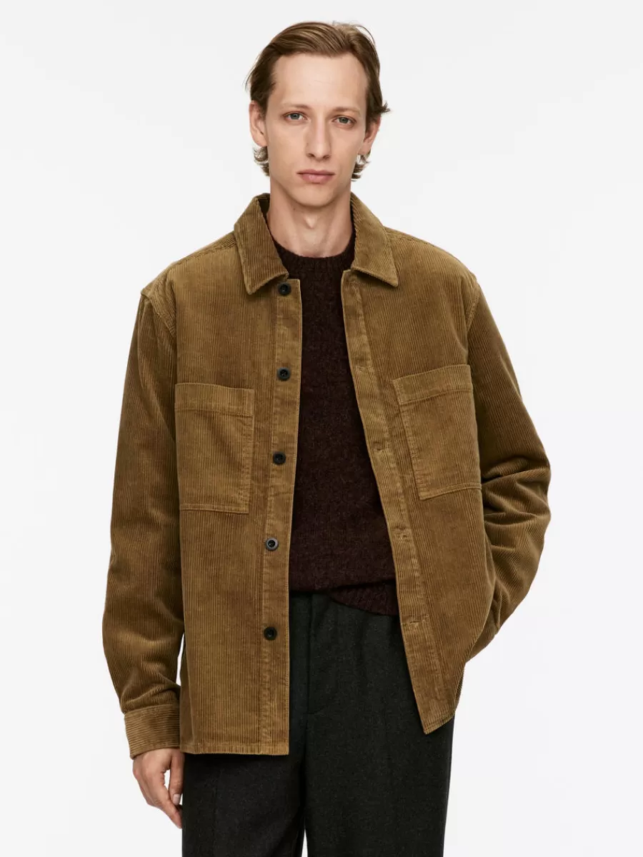 Sale ARKET Corduroy Overshirt Beige