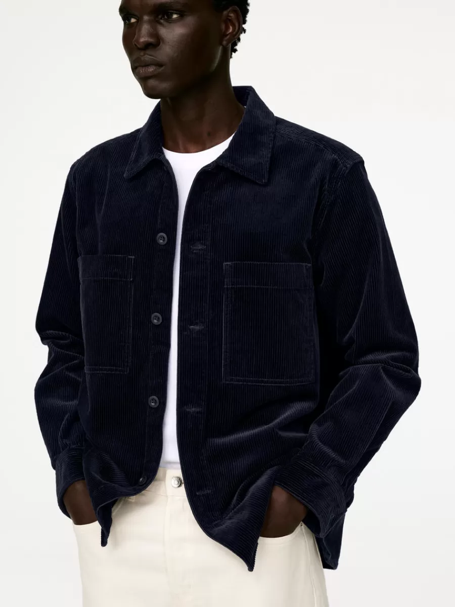 Best ARKET Corduroy Overshirt Dark Blue