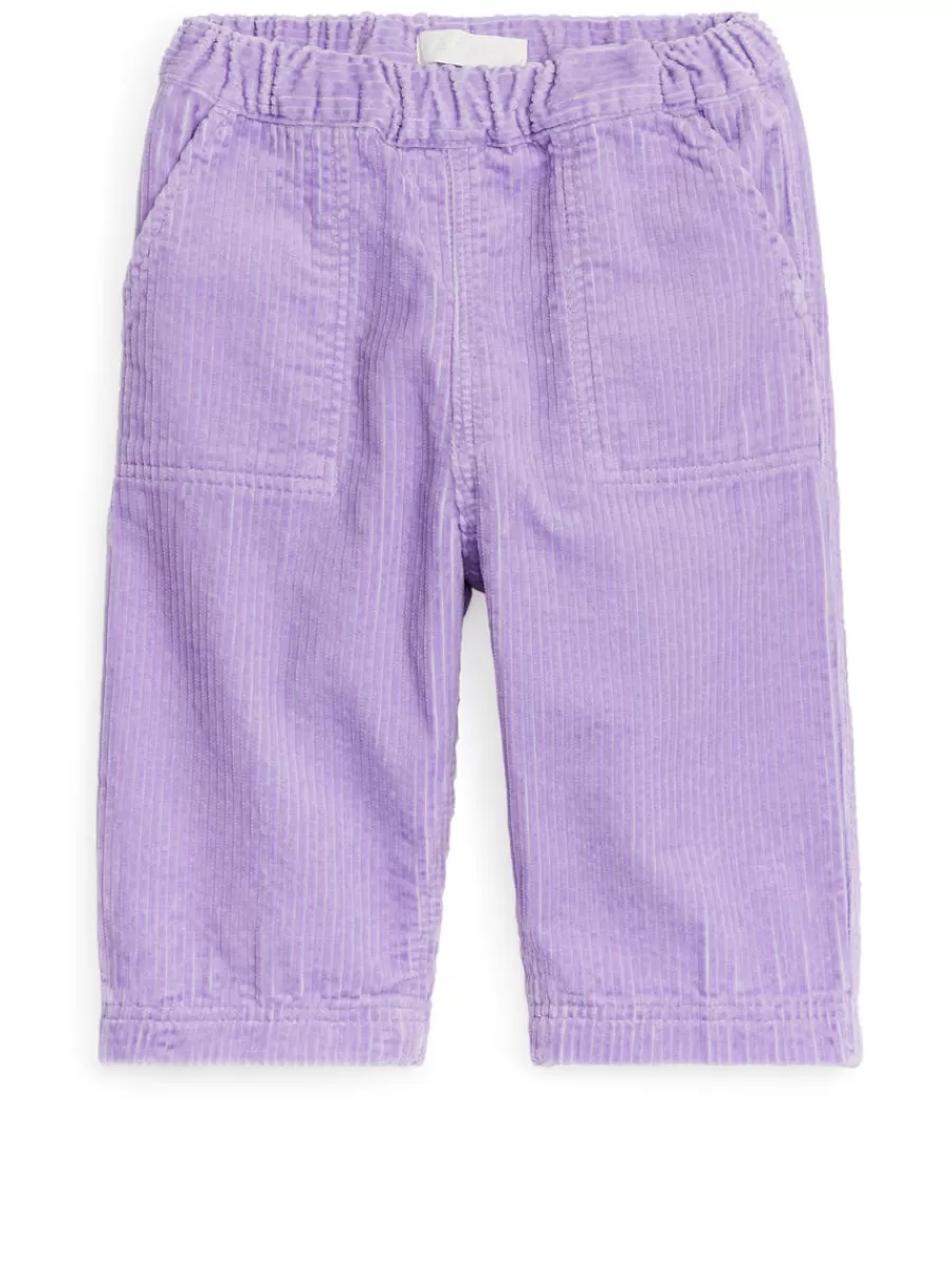 Fashion ARKET Corduroy Trousers Lilac