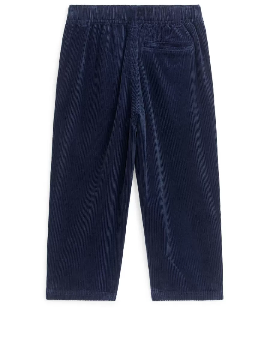 Outlet ARKET Corduroy Trousers Dark Blue