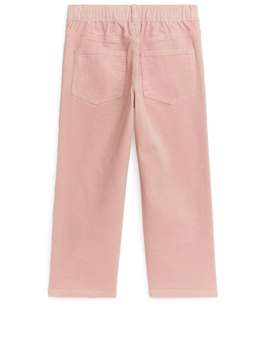 Shop ARKET Corduroy Trousers Pale Pink