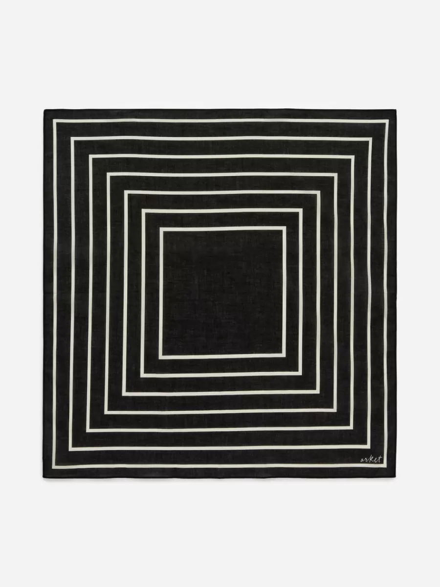 Store ARKET Cotton Bandana Black/White