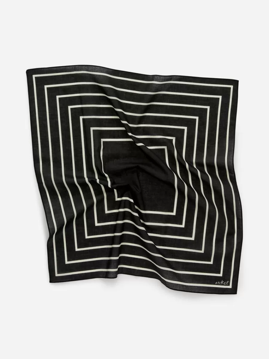 Store ARKET Cotton Bandana Black/White
