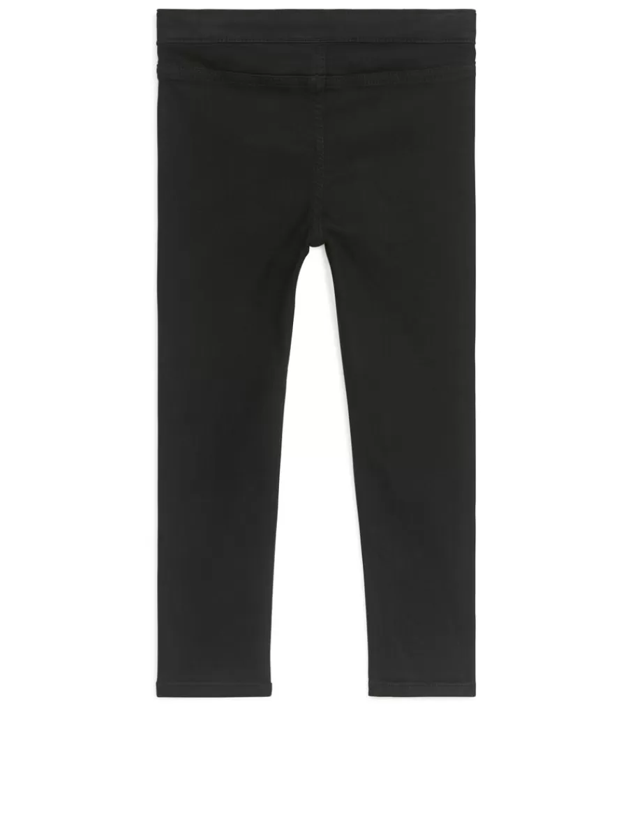 Store ARKET Cotton Blend Jeggings Black