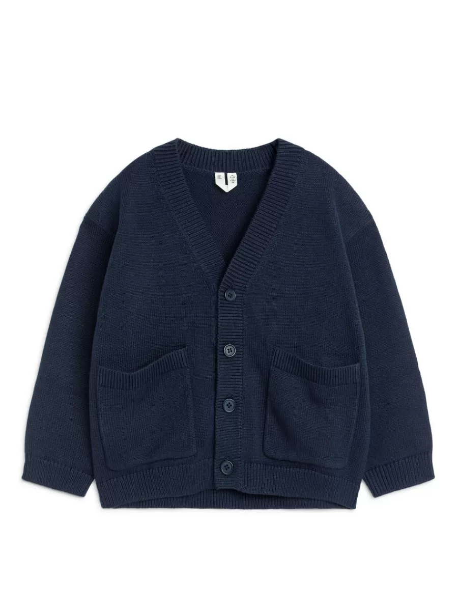 Best ARKET Cotton Cardigan Dark Blue