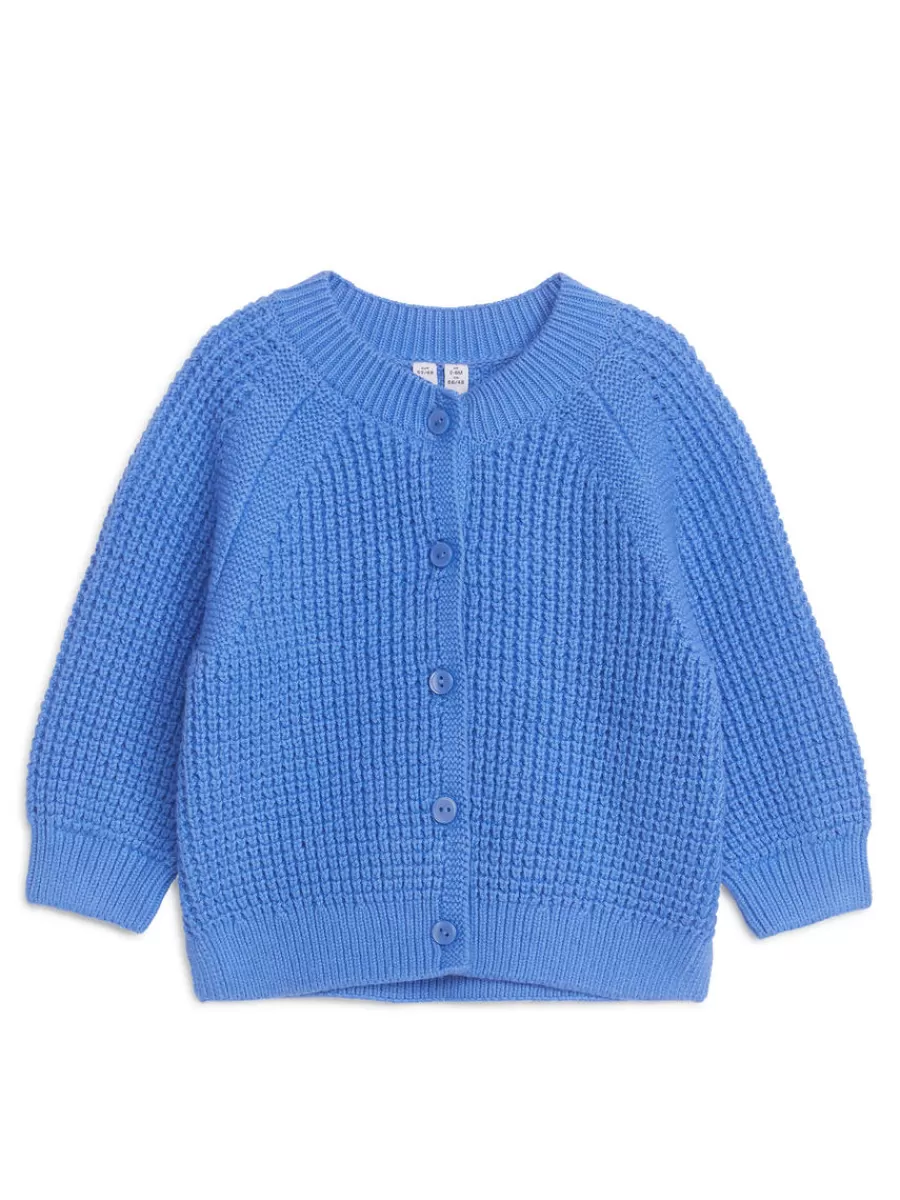 Hot ARKET Cotton Cardigan Blue