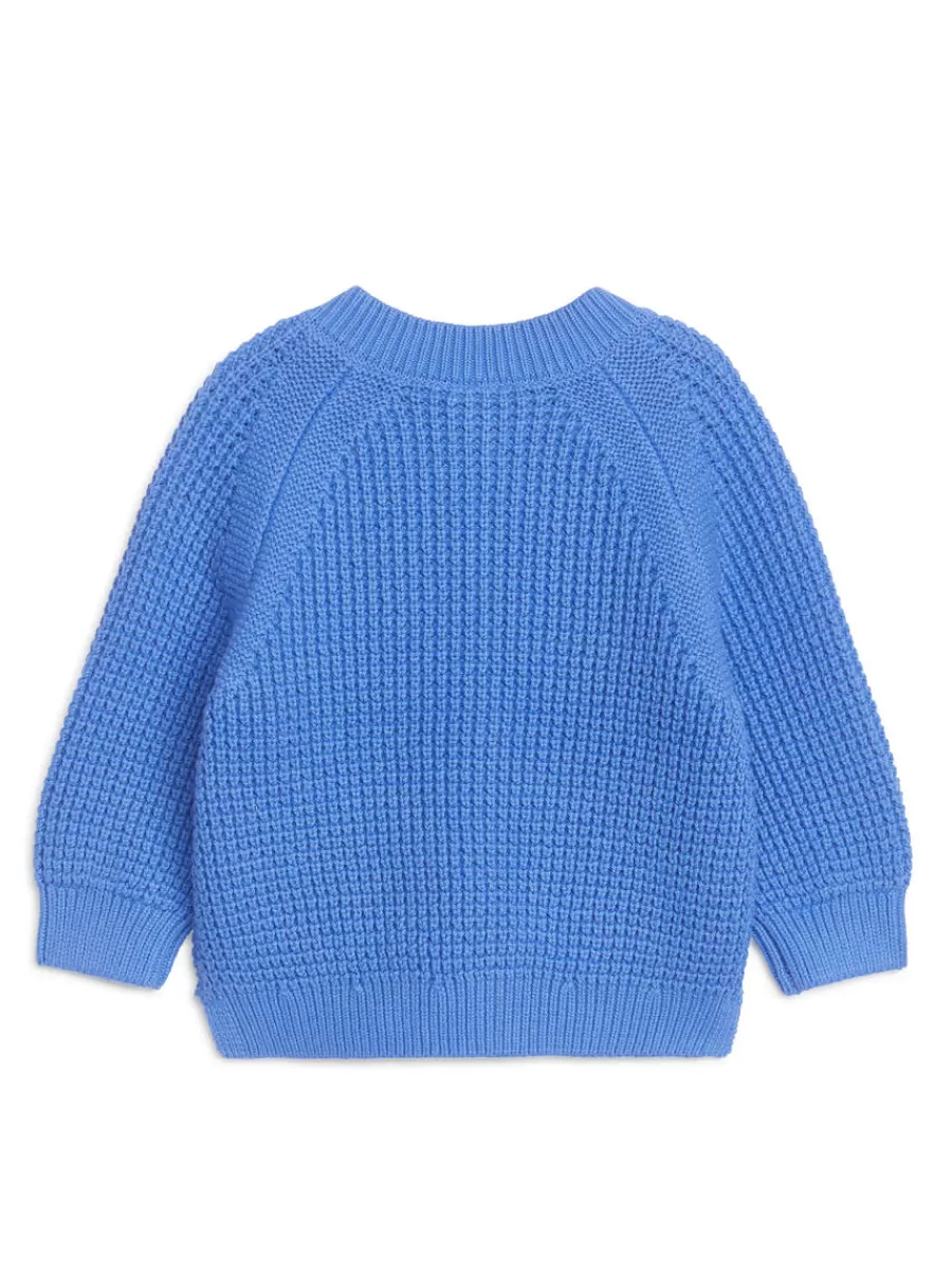 Hot ARKET Cotton Cardigan Blue