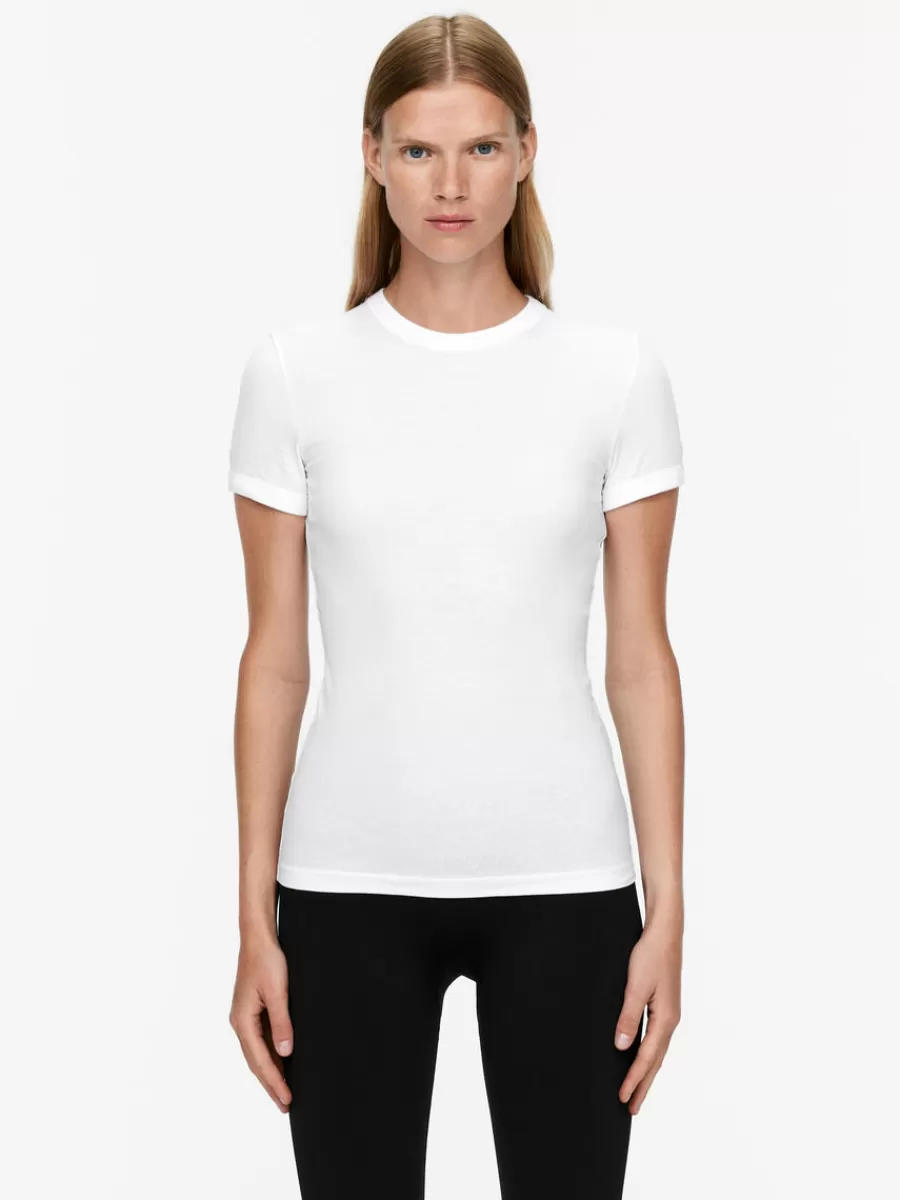Clearance ARKET Cotton Crêpe T-Shirt White