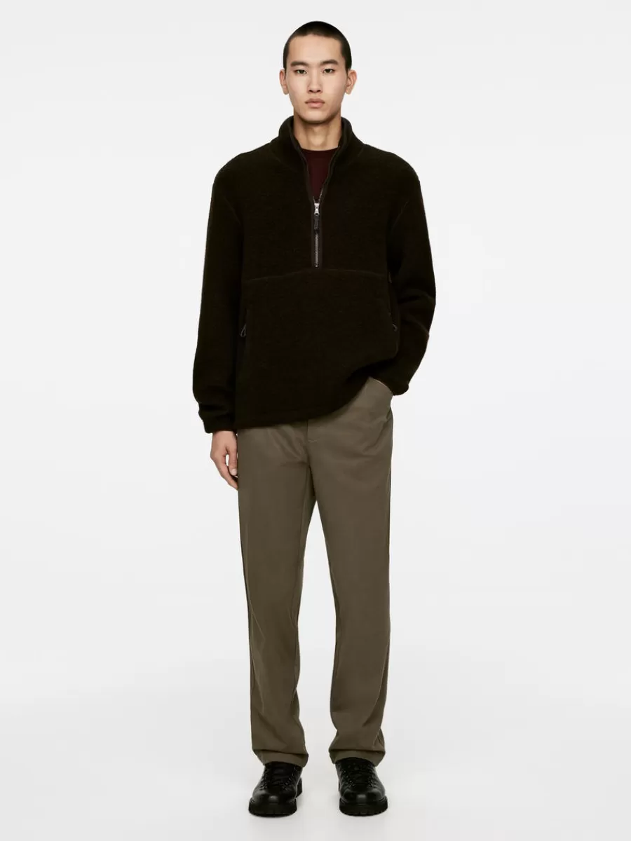 Clearance ARKET Cotton Moleskin Twill Trousers Dark Mole