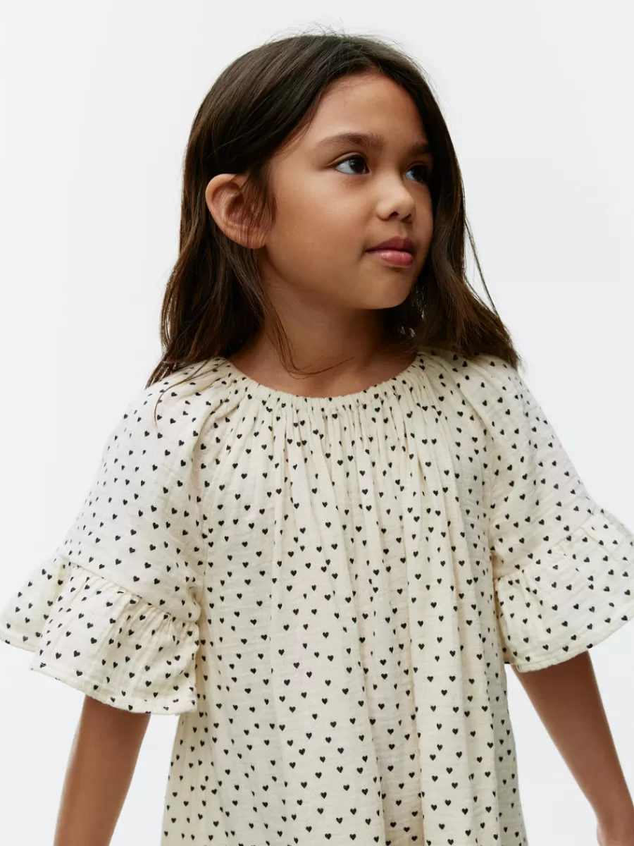 Cheap ARKET Cotton Muslin Dress White