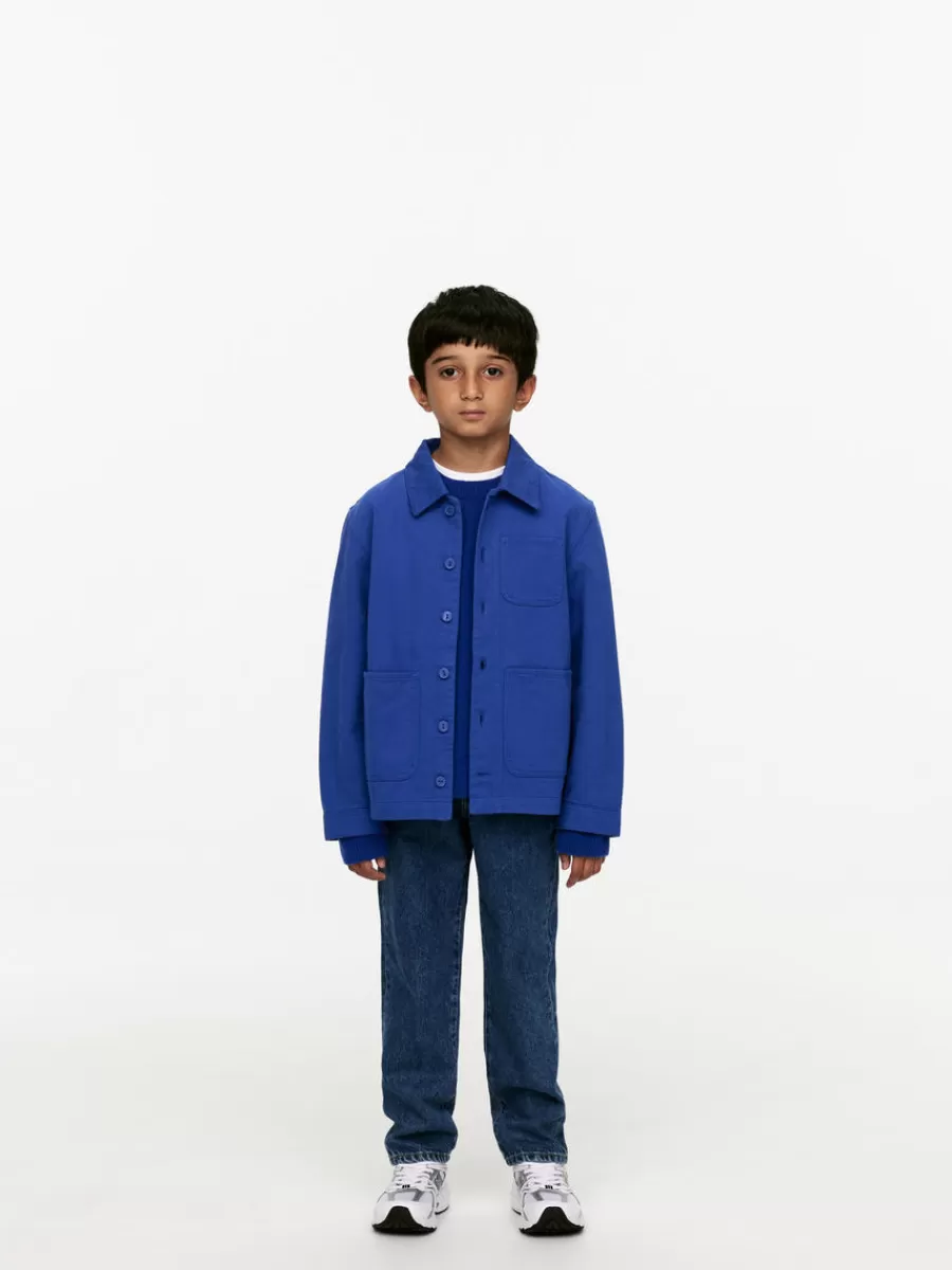 Outlet ARKET Cotton Overshirt Bright Blue