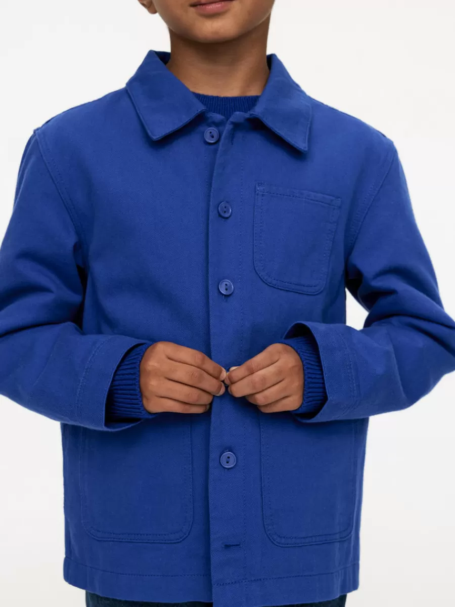 Outlet ARKET Cotton Overshirt Bright Blue