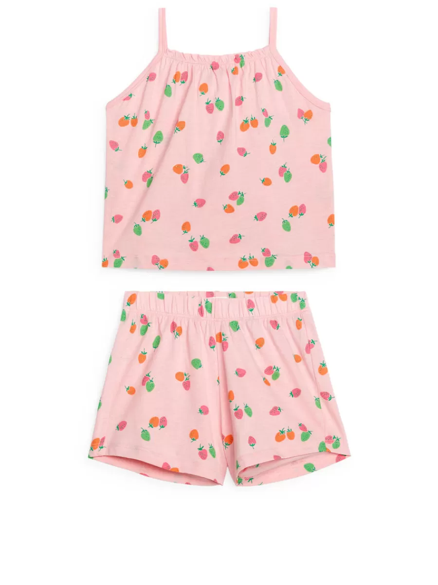 Online ARKET Cotton Pyjama Set Pink