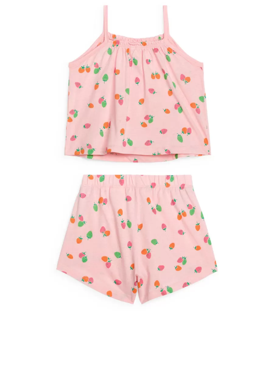 Online ARKET Cotton Pyjama Set Pink