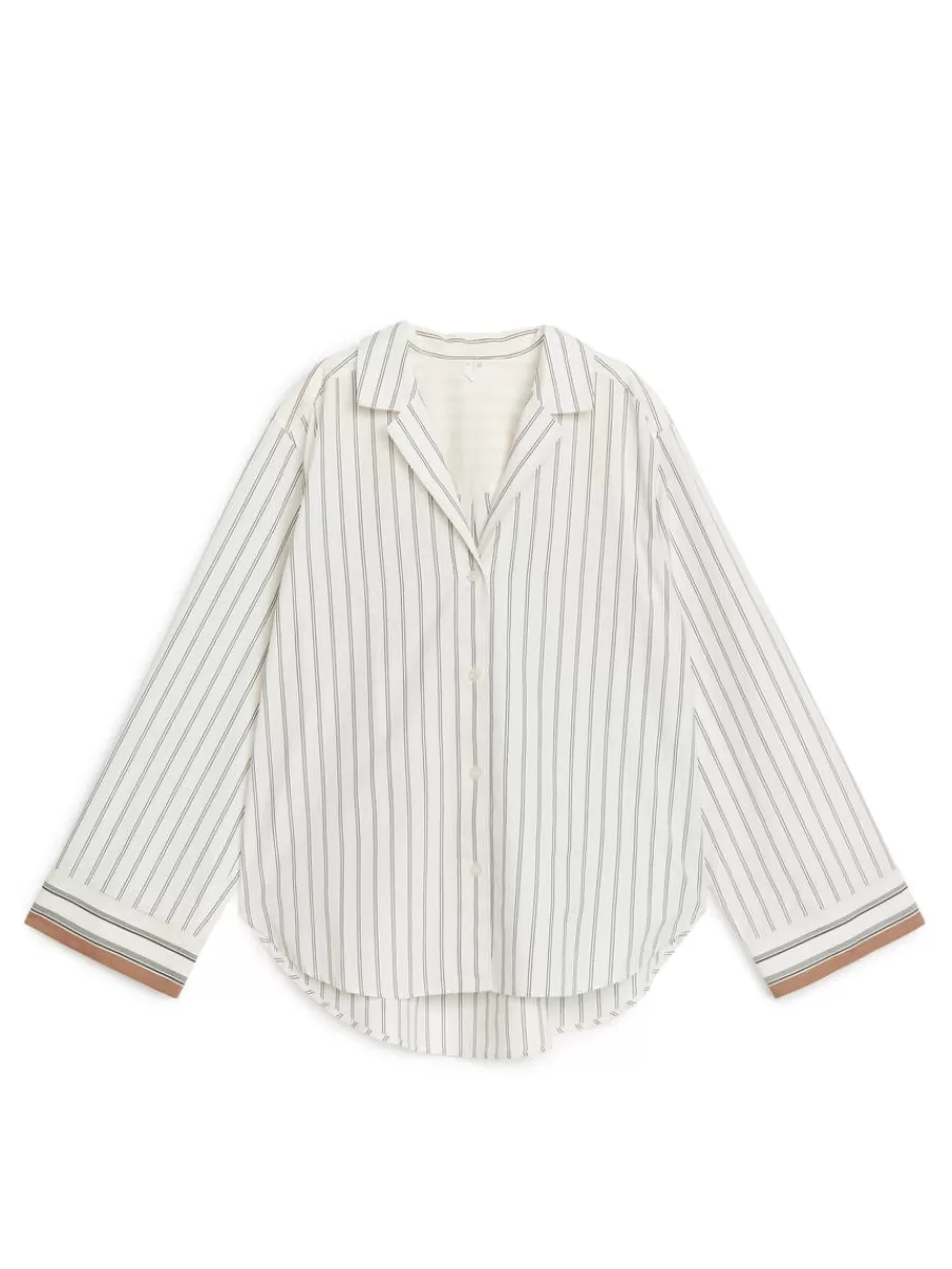 Flash Sale ARKET Cotton Pyjama Shirt White