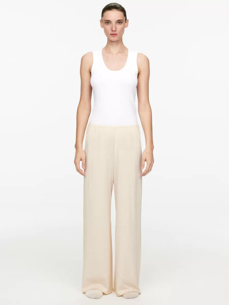Flash Sale ARKET Cotton Pyjama Trousers Off White