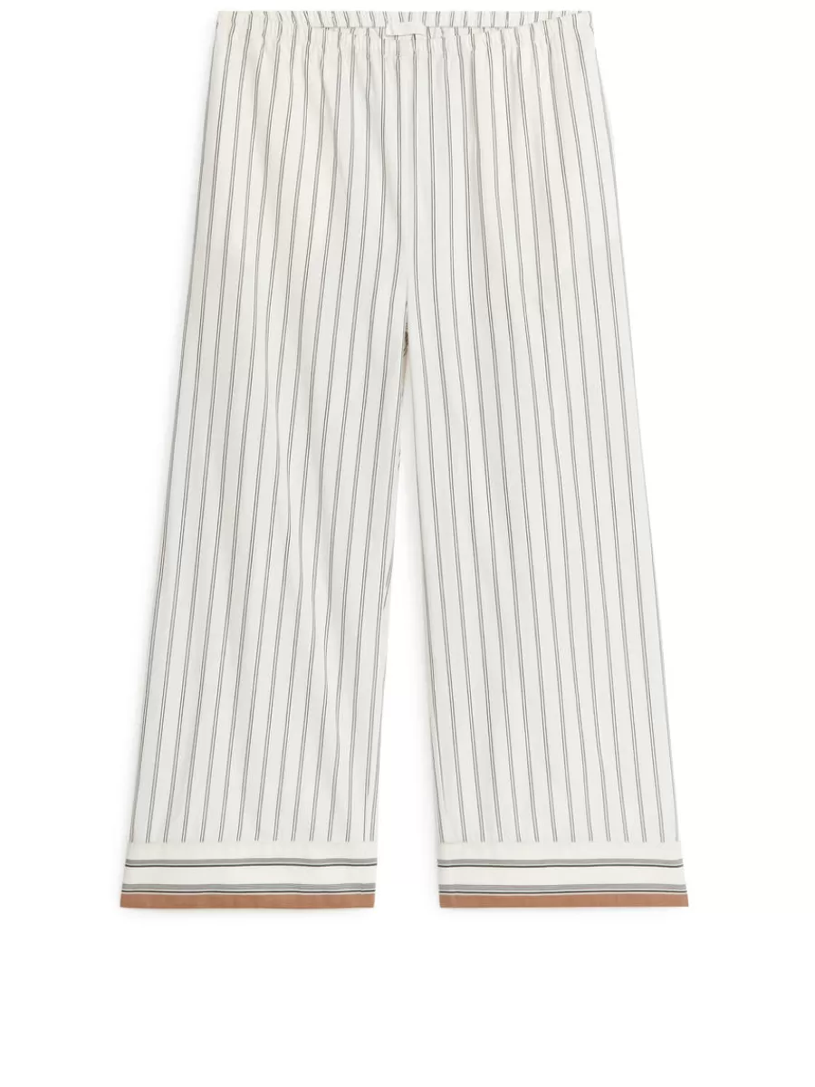 Flash Sale ARKET Cotton Pyjama Trousers White