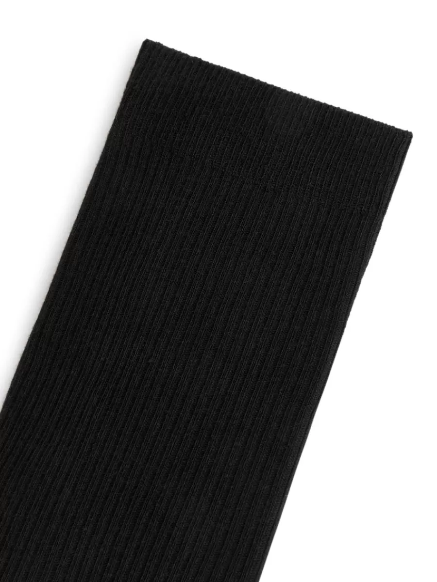 Best ARKET Cotton Rib Socks Set Of 5 Black