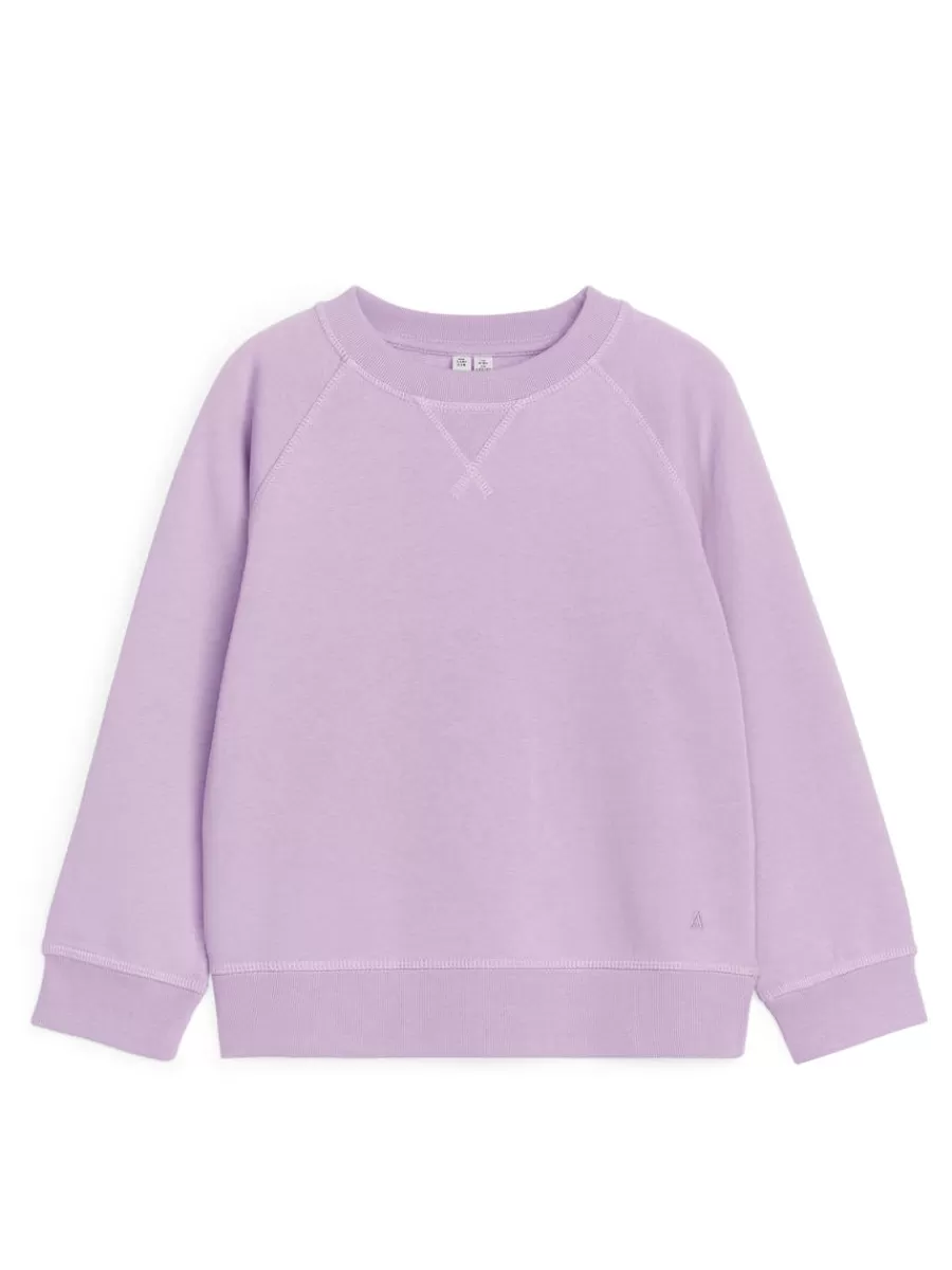 Store ARKET Cotton Sweatshirt Lilac