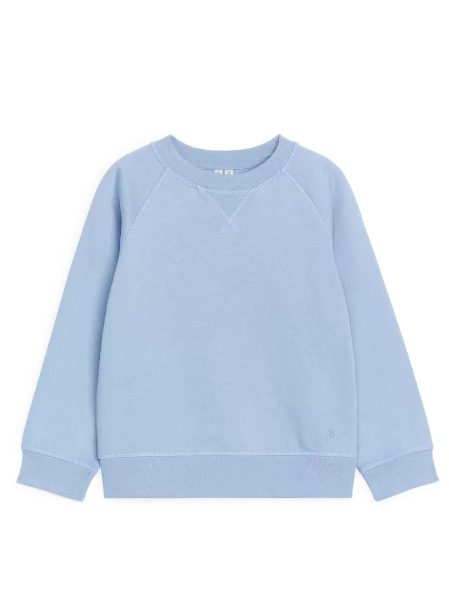 Cheap ARKET Cotton Sweatshirt Dusty Blue