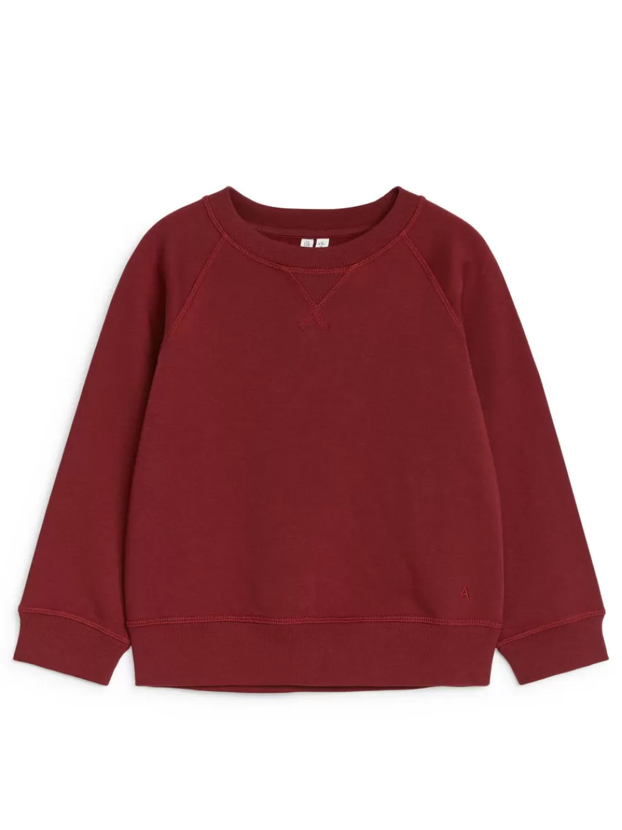 Best ARKET Cotton Sweatshirt Dark Red