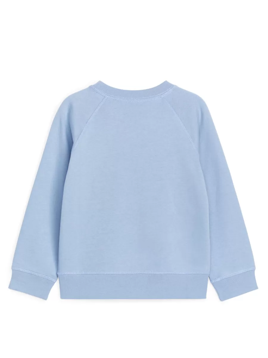 Cheap ARKET Cotton Sweatshirt Dusty Blue