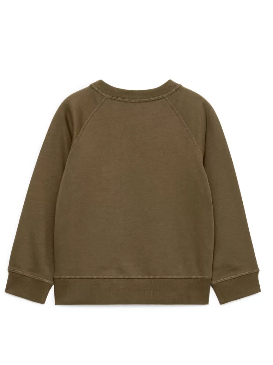 Cheap ARKET Cotton Sweatshirt Brown