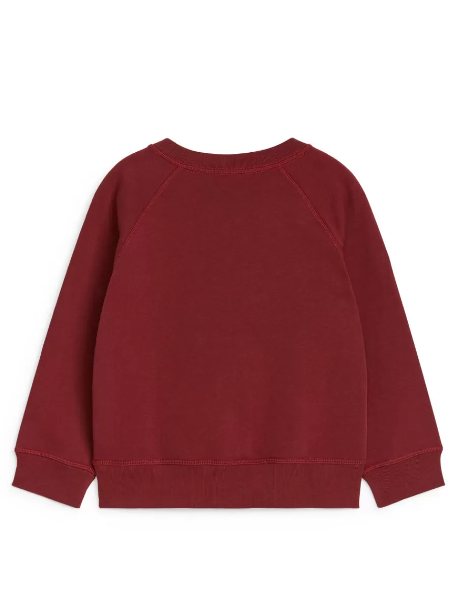 Best ARKET Cotton Sweatshirt Dark Red