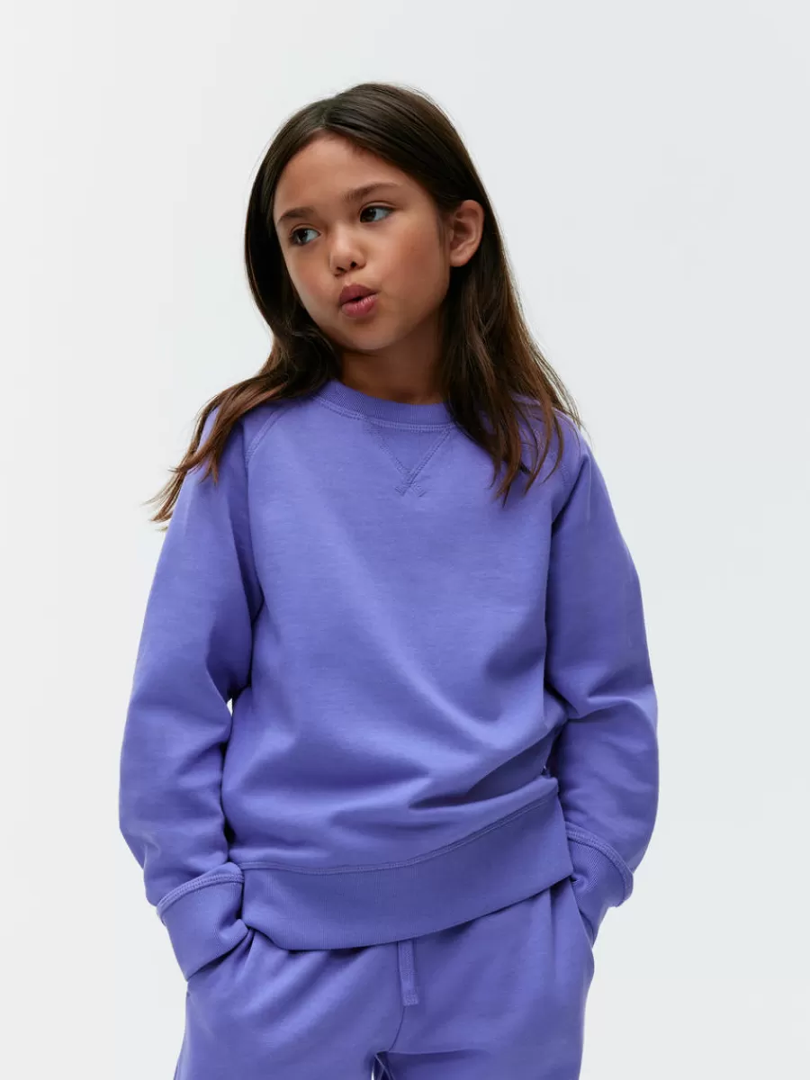 Online ARKET Cotton Sweatshirt Purple
