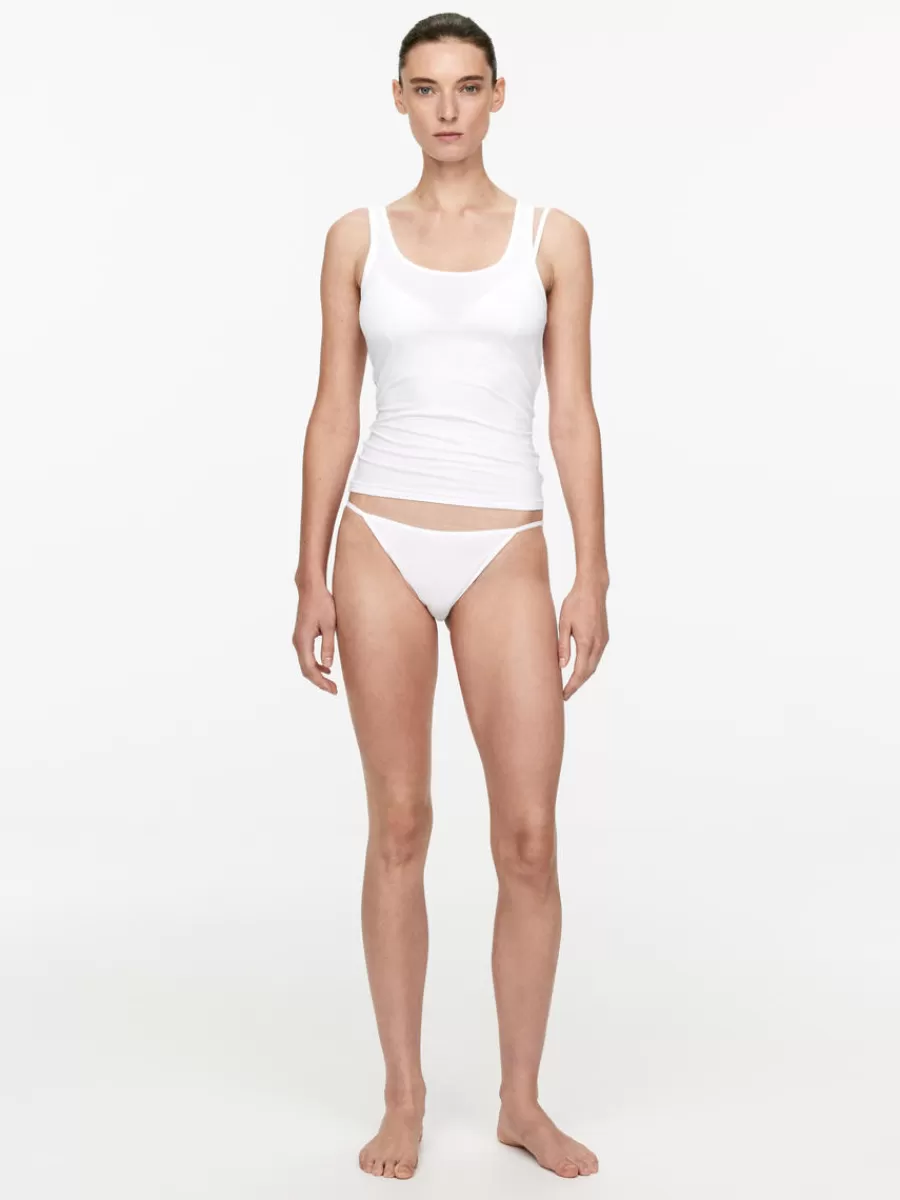Hot ARKET Cotton Tanga White