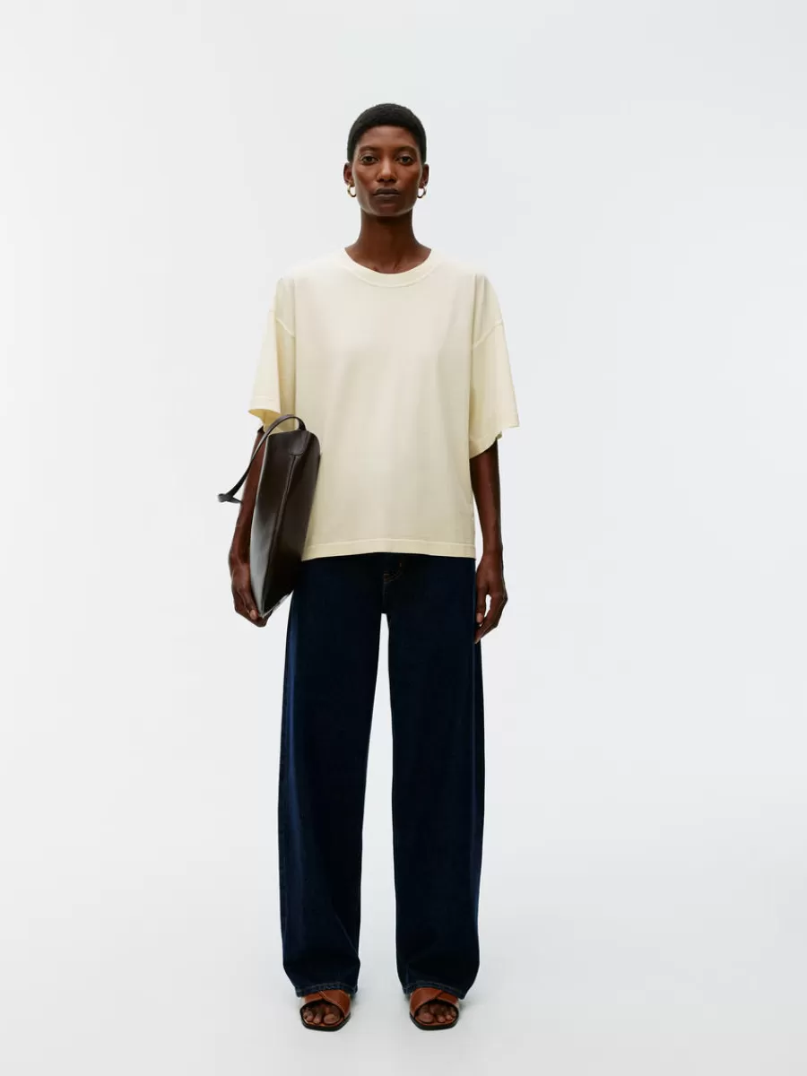 Best Sale ARKET Cotton T-Shirt Off White