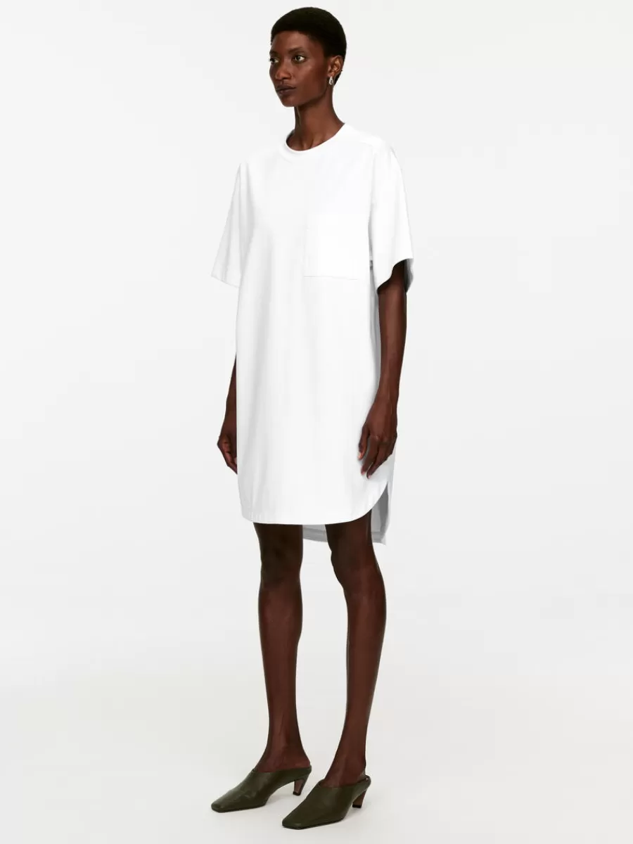 Best Sale ARKET Cotton T-Shirt Dress White