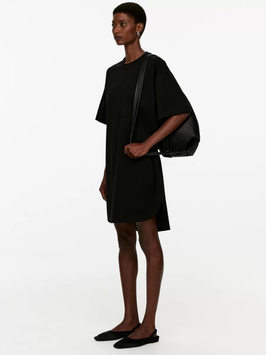 Best ARKET Cotton T-Shirt Dress Black