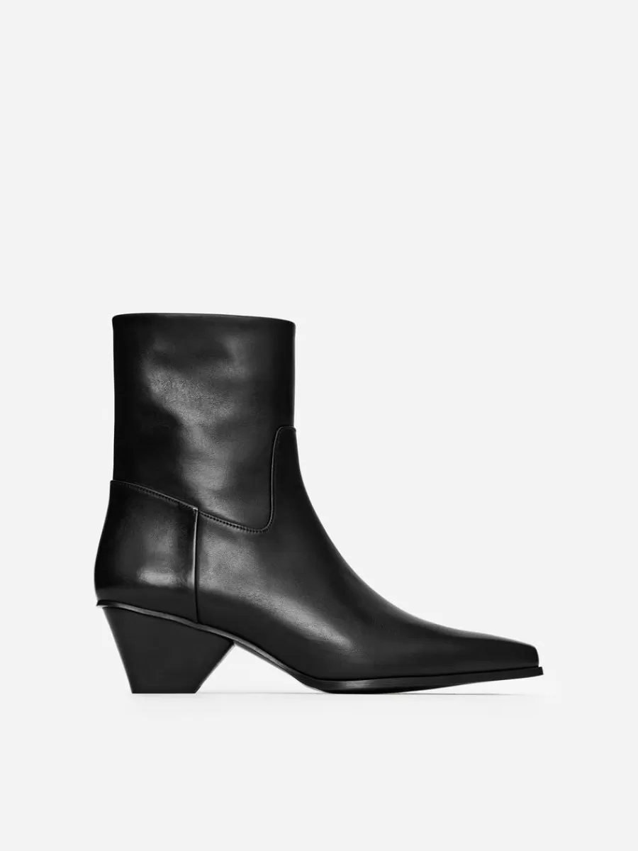 Best Sale ARKET Cowboy Leather Boots Black