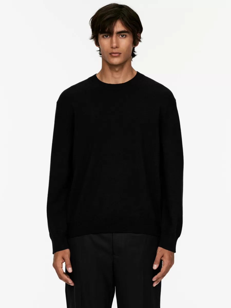 Shop ARKET Crew-Neck Jumper Black