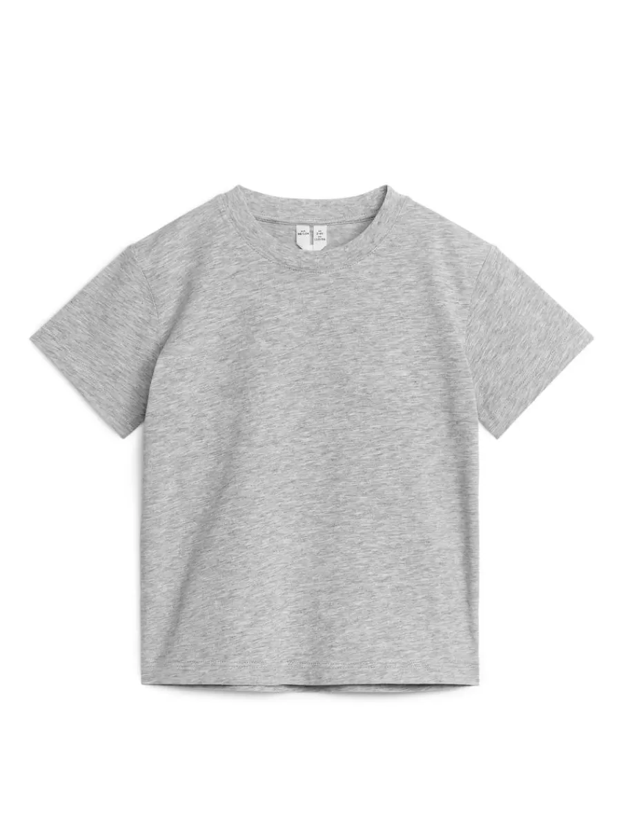 Fashion ARKET Crew-Neck T-Shirt Grey Melange