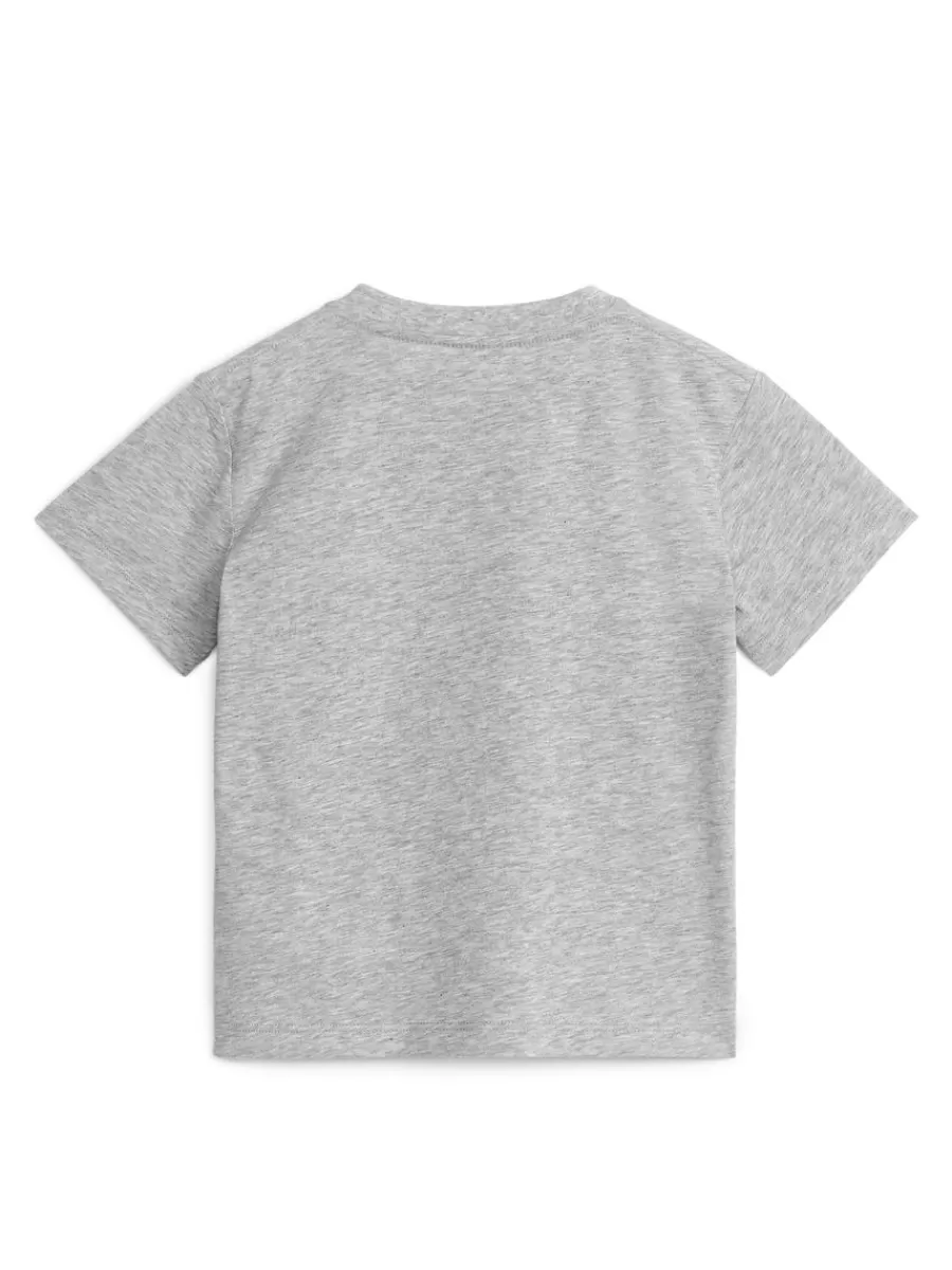 Fashion ARKET Crew-Neck T-Shirt Grey Melange