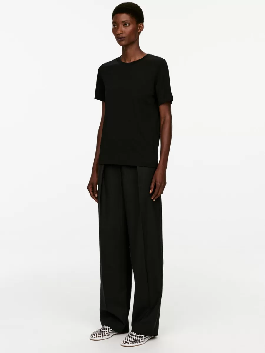 Store ARKET Crew-Neck T-shirt Black