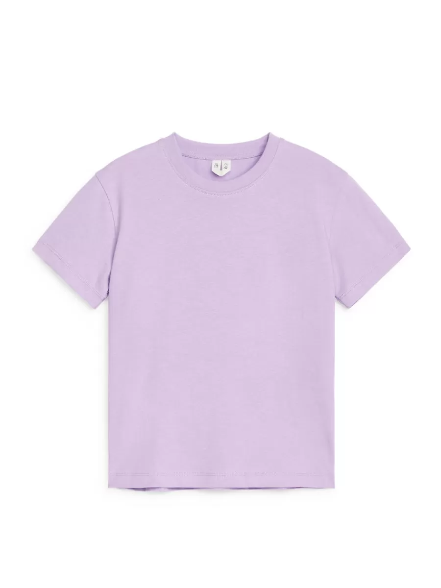 Sale ARKET Crew-Neck T-Shirt Set Of 2 Lilac/Red