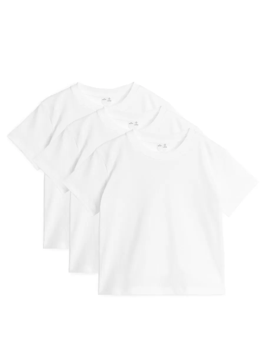 Store ARKET Crew-Neck T-Shirt Set Of 3 White