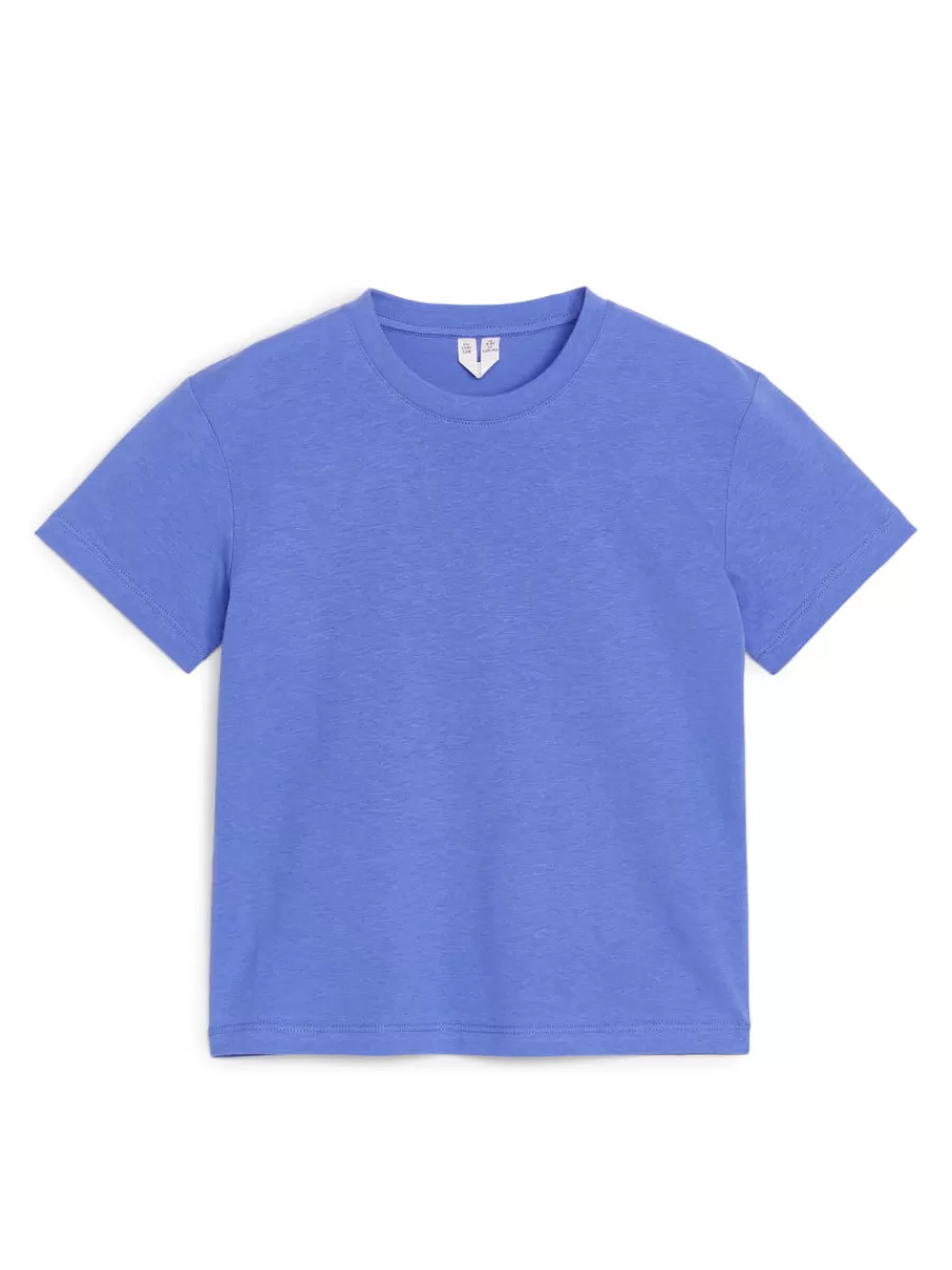 New ARKET Crew-Neck T-Shirt Set Of 3 Lilac