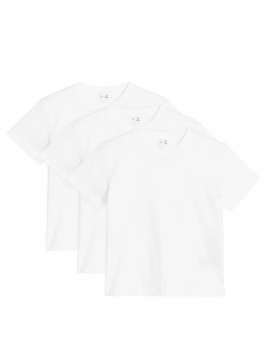 Store ARKET Crew-Neck T-Shirt Set Of 3 White