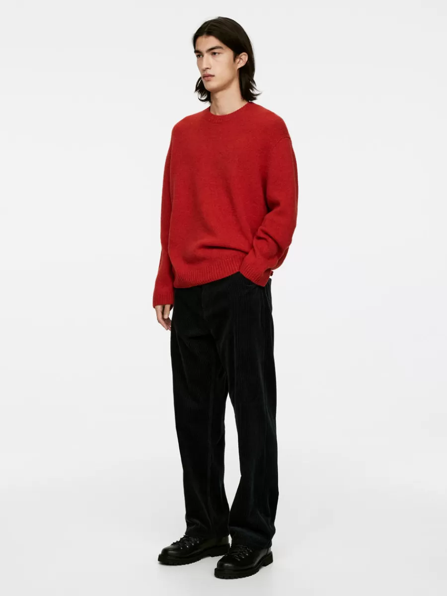 Store ARKET Crew-Neck Wool Jumper Red