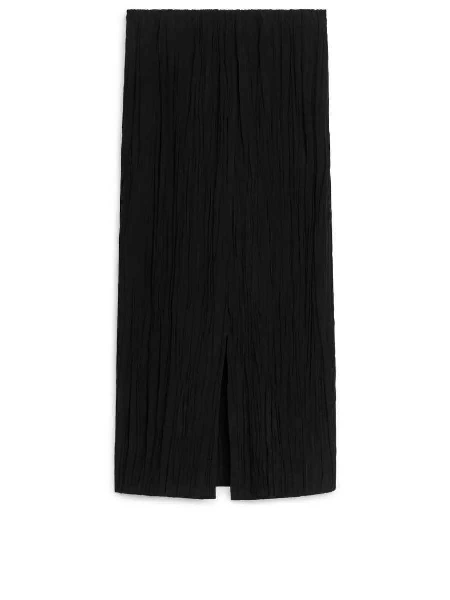 Hot ARKET Crinkle Skirt Black