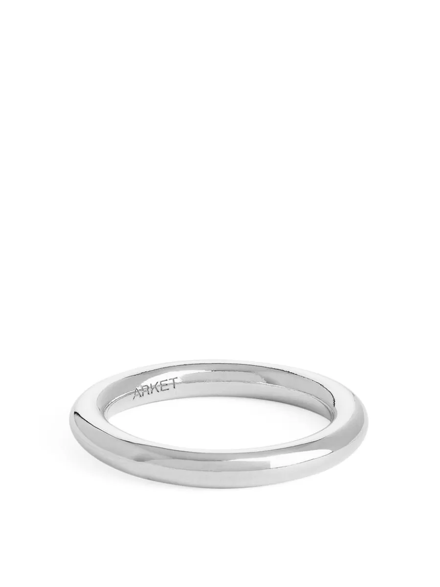 Fashion ARKET Cylinder Sterling Ring Silver