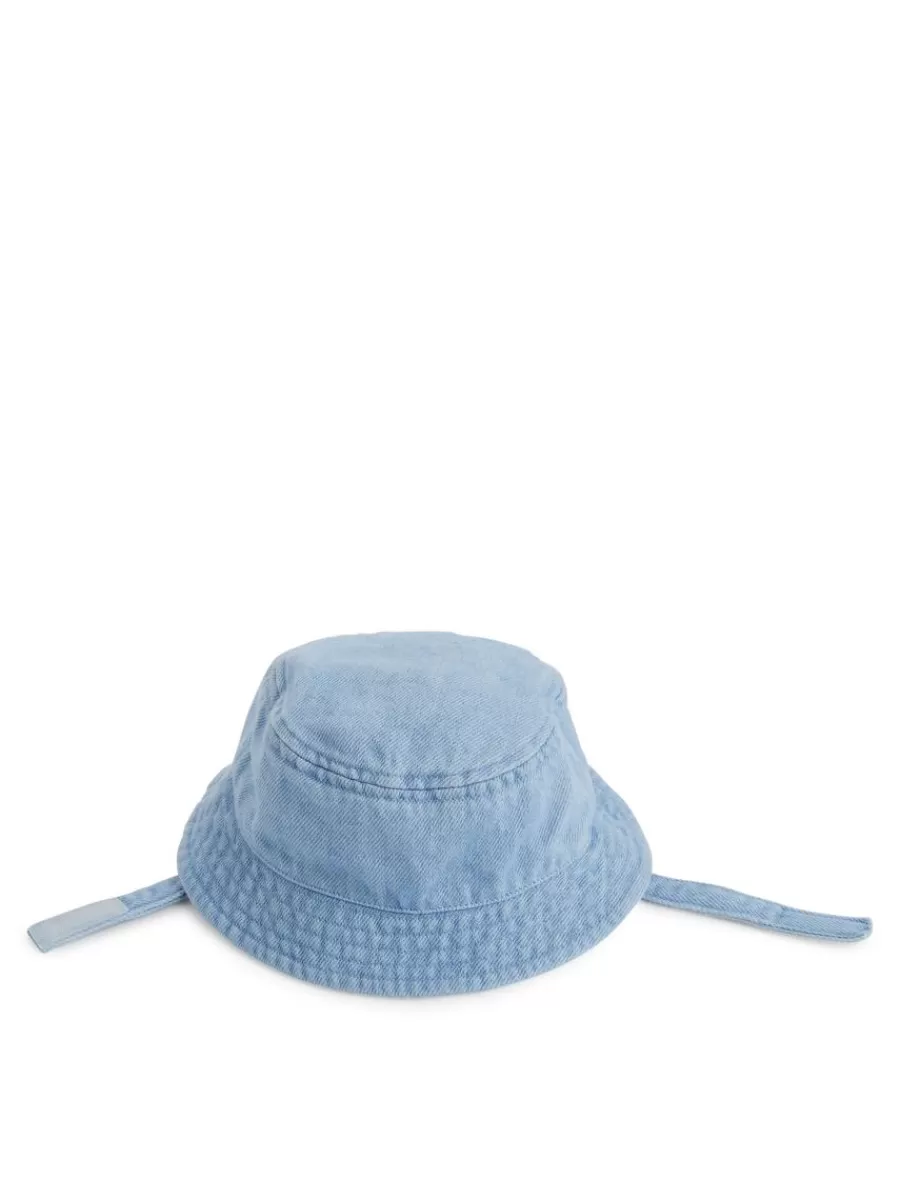 Clearance ARKET Denim Bucket Hat Light Blue