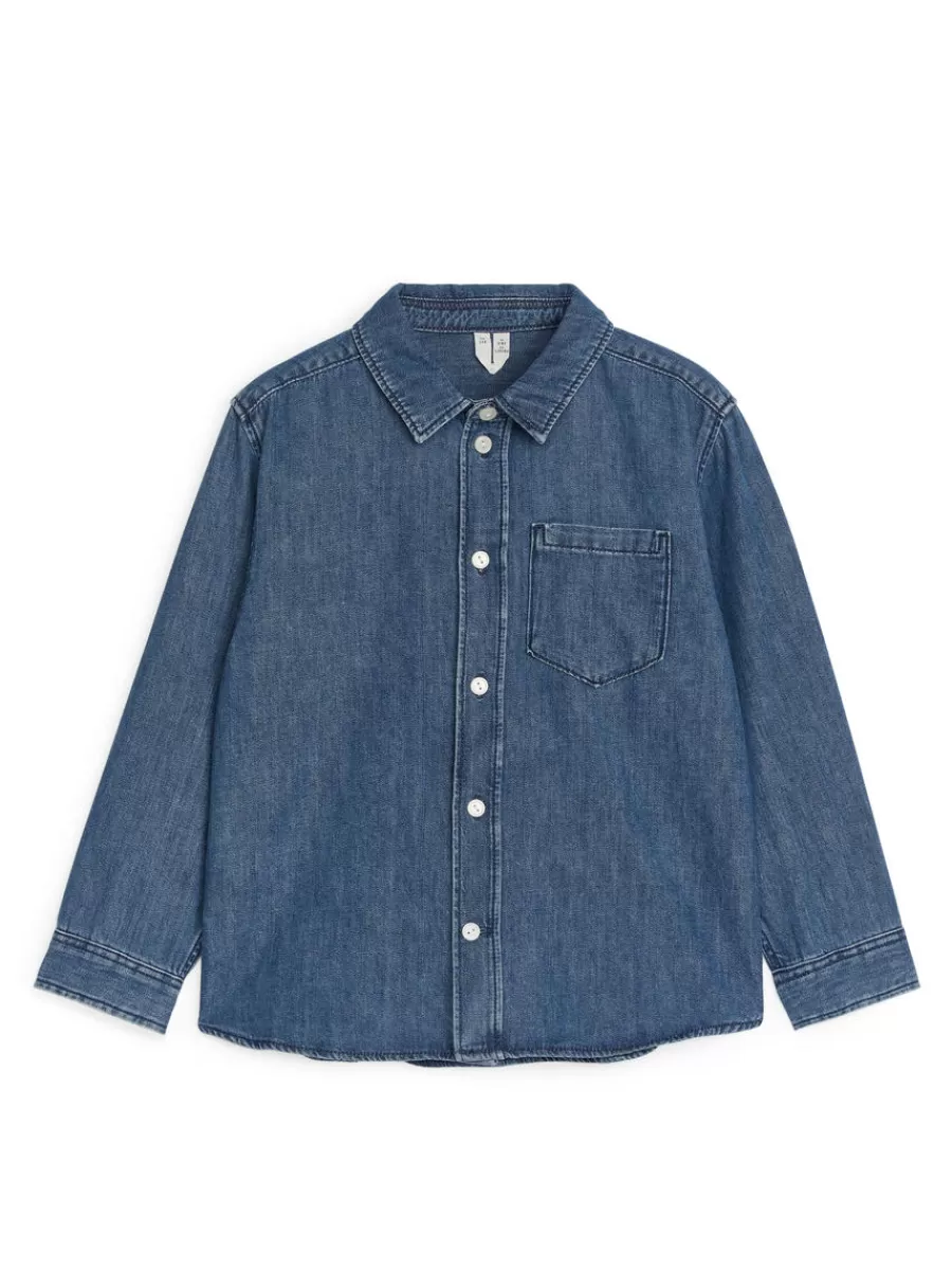Shop ARKET Denim Shirt Blue