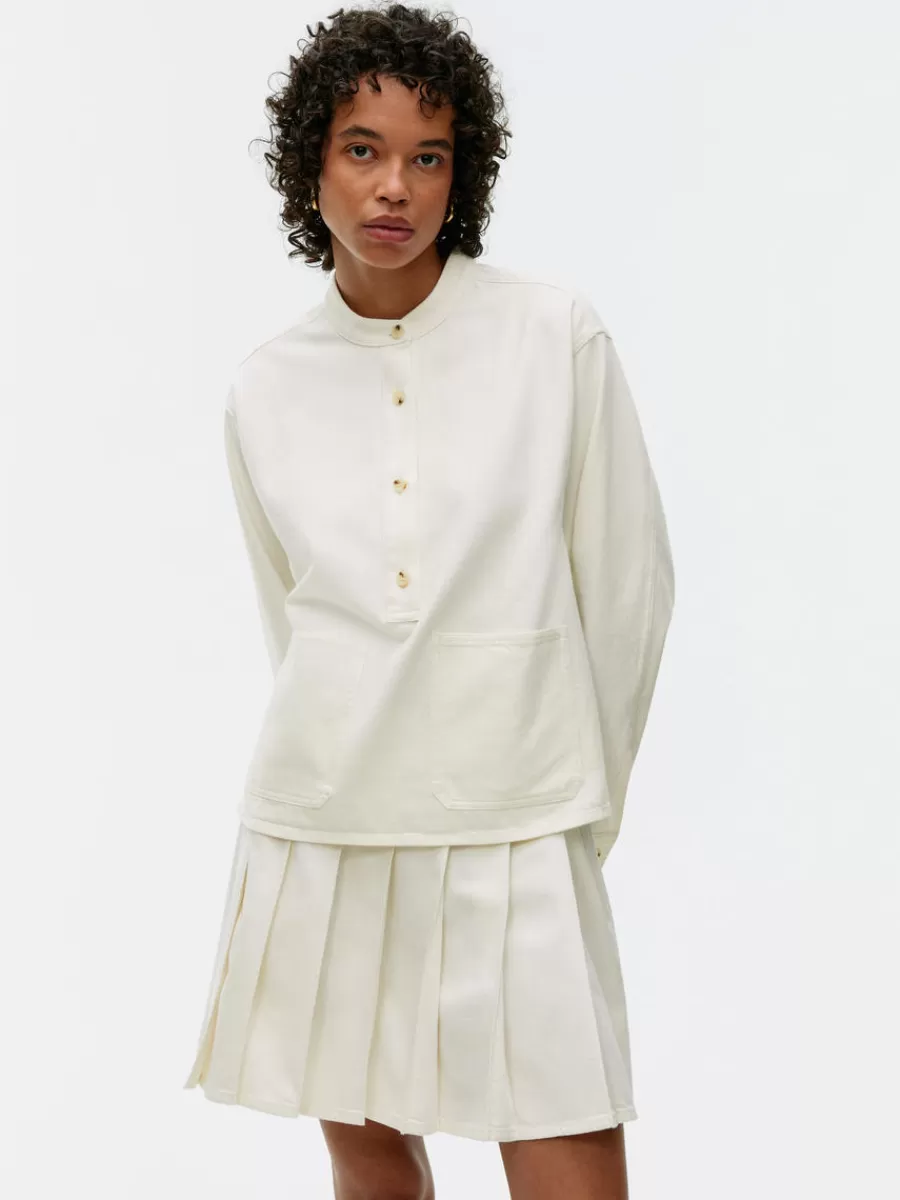 Shop ARKET Denim Shirt White
